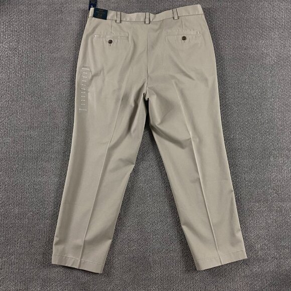 Brooks Brothers Advantage Chino Clark Pants Mens 40x30 Khaki Flat Front Straight - Picture 4 of 15
